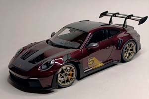 PORSCHE 911 (992) GT3 2024 PURPLE 1:18 LIMITED — фото 1