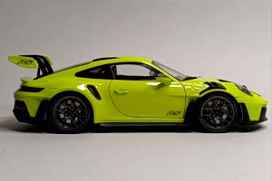 PORSCHE 911 (992) GT3 RS ACID GREEN 1:18 LIMITED — фото 6