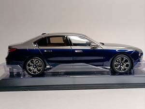BMW I7 (7ER) BLUE/GREY G70 MINICHAMPS 1:18 — фото 5