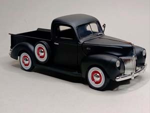 FORD PICKUP -1940 MATT BLACK 1:18 MOTORMAX — фото 8