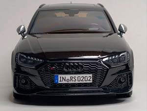 AUDI RS4 (B9) BLACK 1:18 KILOWORKS — фото 8