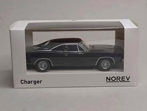 DODGE CHARGER 1968 BLACK 1:43 NOREV — фото 10