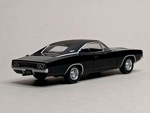 DODGE CHARGER 1968 BLACK 1:43 NOREV — фото 5