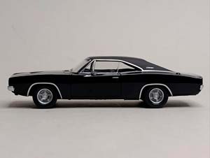 DODGE CHARGER 1968 BLACK 1:43 NOREV — фото 2