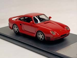 PORSCHE 959 1987 RED 1:43 LOOKSMART ITALY — фото 3
