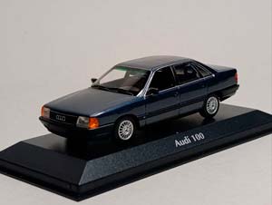 AUDI 100 (C3) 1990 BLUE 1:43 MAXICHAMPS