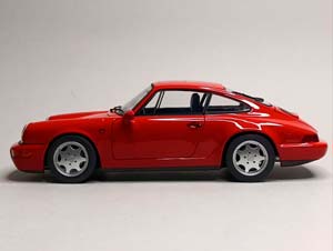 PORSCHE 911 (964) CARRERA 2 1990 RED 1:18 NOREV — фото 3