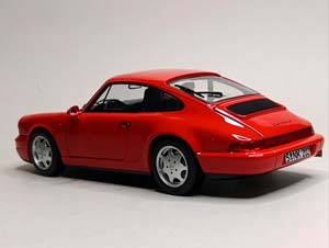 PORSCHE 911 (964) CARRERA 2 1990 RED 1:18 NOREV — фото 4