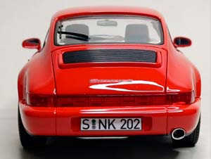 PORSCHE 911 (964) CARRERA 2 1990 RED 1:18 NOREV — фото 5