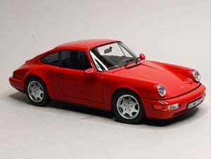 PORSCHE 911 (964) CARRERA 2 1990 RED 1:18 NOREV — фото 8