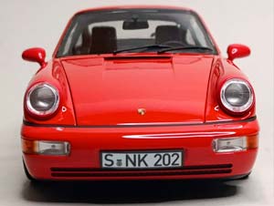 PORSCHE 911 (964) CARRERA 2 1990 RED 1:18 NOREV — фото 9
