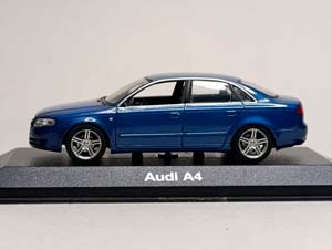 AUDI A4 (B7) BLUE 1:43 MINICHAMPS — фото 4