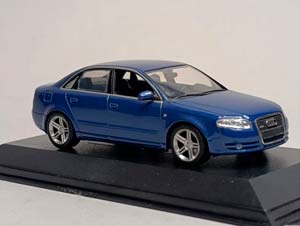 AUDI A4 (B7) BLUE 1:43 MINICHAMPS — фото 2