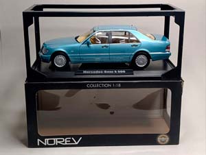 MERCEDES S500 W140 HELLBLAU MET. 1:18 NOREV — фото 10