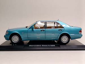 MERCEDES S500 W140 HELLBLAU MET. 1:18 NOREV — фото 2