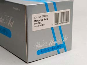 MERCEDES CL 600 SEC 1:43 MINICHAMPS — фото 10