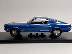 FORD MUSTANG GT FASTBACK 1968 KK SCALE 1:18 — фото 3