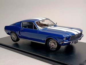 FORD MUSTANG GT FASTBACK 1968 KK SCALE 1:18 — фото 7