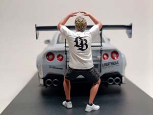 NISSAN GT-R (R35) + KATO SAN 1:18 SOLIDO — фото 5