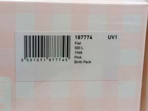 FIAT 500L PINK BIRTH PACK 1:18 NOREV — фото 9