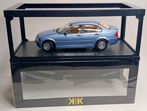 BMW 3 SERIES SEDAN (E46) HELLBLAU 1:18 KK SCALE — фото 9
