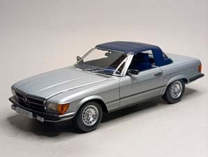 MERCEDES 450 SL (R107) -1985 SILVER 1:12 KK SCALE
