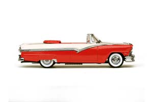 FORD FAIRLANE ОТКРЫТЫЙ КАБРИОЛЕТ 1956 КРАСНЫЙ С БЕЛЫМ — фото 6