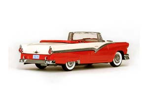 FORD FAIRLANE ОТКРЫТЫЙ КАБРИОЛЕТ 1956 КРАСНЫЙ С БЕЛЫМ — фото 2