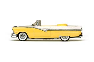 FORD FAIRLANE CONVERTIBLE 1956 GOLDENGLOW YELLOW/COLONIAL WHITE ЖЕЛТЫЙ С БЕЛЫМ — фото 5