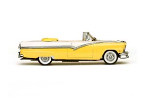 FORD FAIRLANE CONVERTIBLE 1956 GOLDENGLOW YELLOW/COLONIAL WHITE ЖЕЛТЫЙ С БЕЛЫМ — фото 6