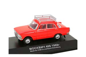 MOSKVICH 408 AZLK (USSR RUSSIA) FROM MOVIE DIAMAND HAND 1968 RED | МОСКВИЧ 408 ИЗ ФИЛЬМА БРИЛЛИАНТОВАЯ РУКА*МОСКВИЧ