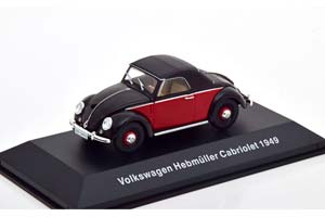 VW VOLKSWAGEN HEBMÜLLER 1949 SCHWARZ/DUNKELROT