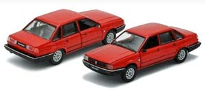 VW VOLKSWAGEN SANTANA КРАСНЫЙ (ДЛИНА МОДЕЛИ 6-10 СМ) — фото 3