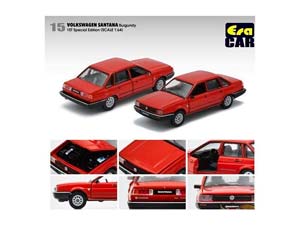 VW VOLKSWAGEN SANTANA КРАСНЫЙ (ДЛИНА МОДЕЛИ 6-10 СМ) — фото 2