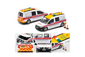 VW VOLKSWAGEN CADDY MAXI 1ST SPECIAL ED. HK POLICE APT (8369) (ДЛИНА МОДЕЛИ 6-10 СМ)
