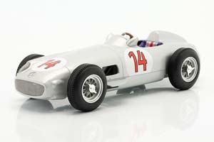 MERCEDES-BENZ  F1 W196 #14 2ND BELGIUM GP 1955 STIRLING MOSS, SILVER