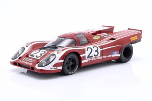 PORSCHE 917K 4.9L TEAM SALZBURG N23 WINNER 24H LE MANS 1970 H.HERRMANN - R.ATTWOOD, RED WHITE