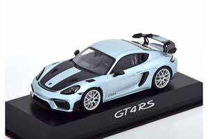 PORSCHE CAYMAN GT4 RS 2021 LIGHT BLUE-METALLIC GREY
