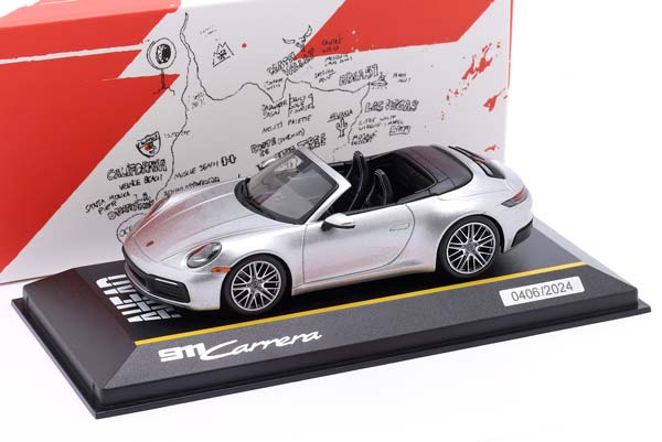 PORSCHE 911 (992) CARRERA CABRIOLET GT SILVER METALLIC / ПОРШЕ 911 992 КАРРЕРА КАБРИОЛЕТ ГТ СЕРЕБРИСТЫЙ МЕТАЛЛИК — фото 3
