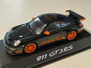 PORSCHE 911 (997) GT3 RS 2006 ЧЕРНЫЙ (БОКС МОЖЕТ ИМЕТЬ ПОТЕРТОСТИ ИЛИ ТРЕЩИНЫ)