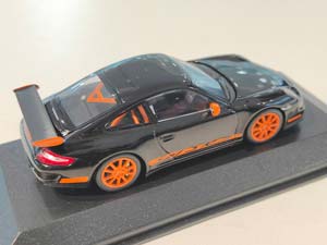 PORSCHE 911 (997) GT3 RS 2006 ЧЕРНЫЙ (БОКС МОЖЕТ ИМЕТЬ ПОТЕРТОСТИ ИЛИ ТРЕЩИНЫ) — фото 2