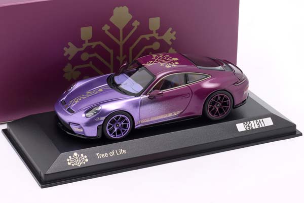 PORSCHE 911 (992.2) GT3 TOURING TREE OF LIFE 2026 PURPLE / DECOR / ПОРШЕ 911 992 2 ГТ3 ТУРИНГ ТРИ ЛИФЕ ФИОЛЕТОВЫЙ — фото 3