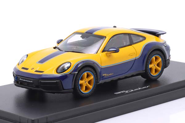 PORSCHE 911 (992) DAKAR SPECIAL REQUEST YEAR 2024 YELLOW/BLUE / ПОРШЕ 911 (992) ДАКАР ИНДИВИДУАЛЬНЫЙ ЗАКАЗ 2024 ЖЕЛТЫЙ С СИНИМ