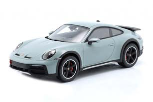 PORSCHE 911 992 DAKAR COUPE (2023) - CON VETRINA - WITH SHOWCASE, SHADE GREEN