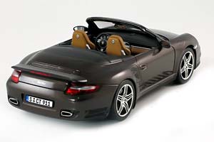 PORSCHE 911 (997) TURBO CONVERTIBLE 2007 DARK BROWN-METALLIC — фото 2