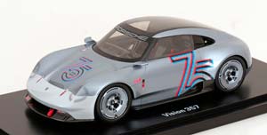 PORSCHE VISION 357 2023 SILVER-GREY METALLIC BLACK