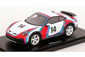 PORSCHE 911 (992) DAKAR MARTINI DESIGN 2023 WHITE RED BLUE