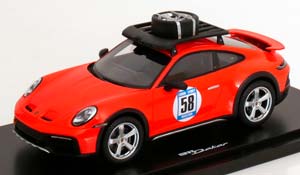 PORSCHE 911 (992) DAKAR NO 58 LONDON - SYDNEY MARATHON 2023 ORANGE