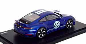 PORSCHE 911 (992) SPORT CLASSIC WITH SHOWCASE 2022 BLUE METALLIC/WHITE — фото 2