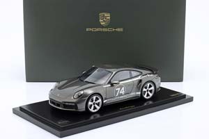 PORSCHE 911 (992) TURBO S HERITAGE DESIGN PACKAGE 50 YEARS #74 AVENTURINE GREEN — фото 4